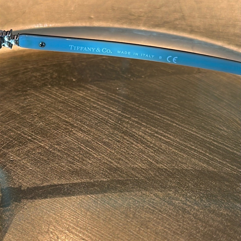 Tiffany & Co tortoise blue Swarovski Crystal Eyeglass frames - Picture 11 of 15